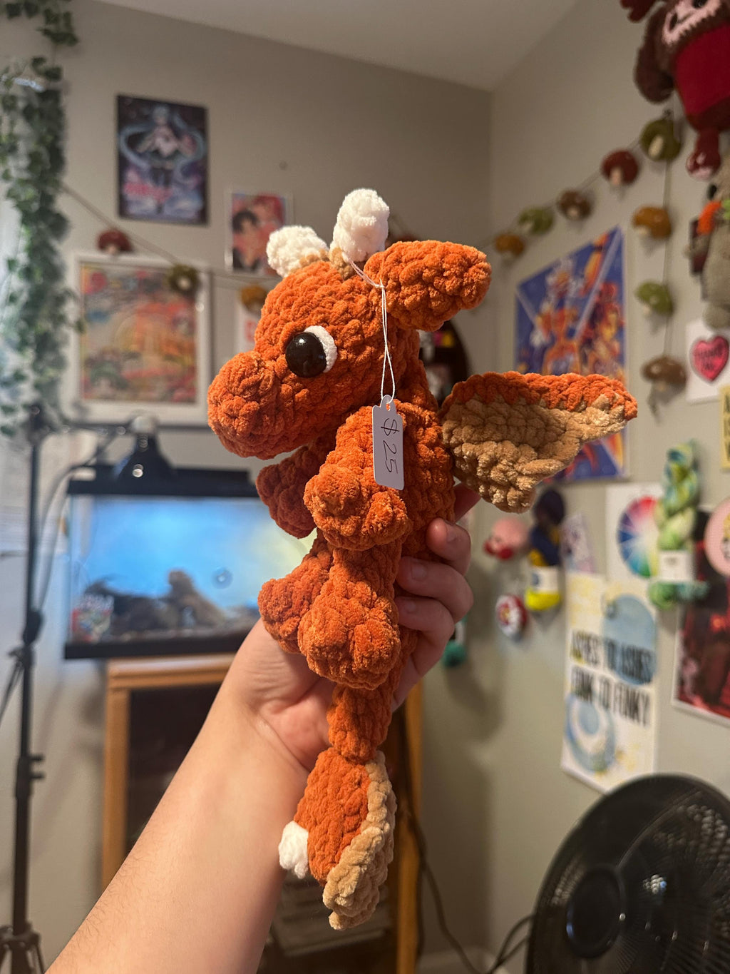 Pumpkin Pie Dragon Crochet Plushie