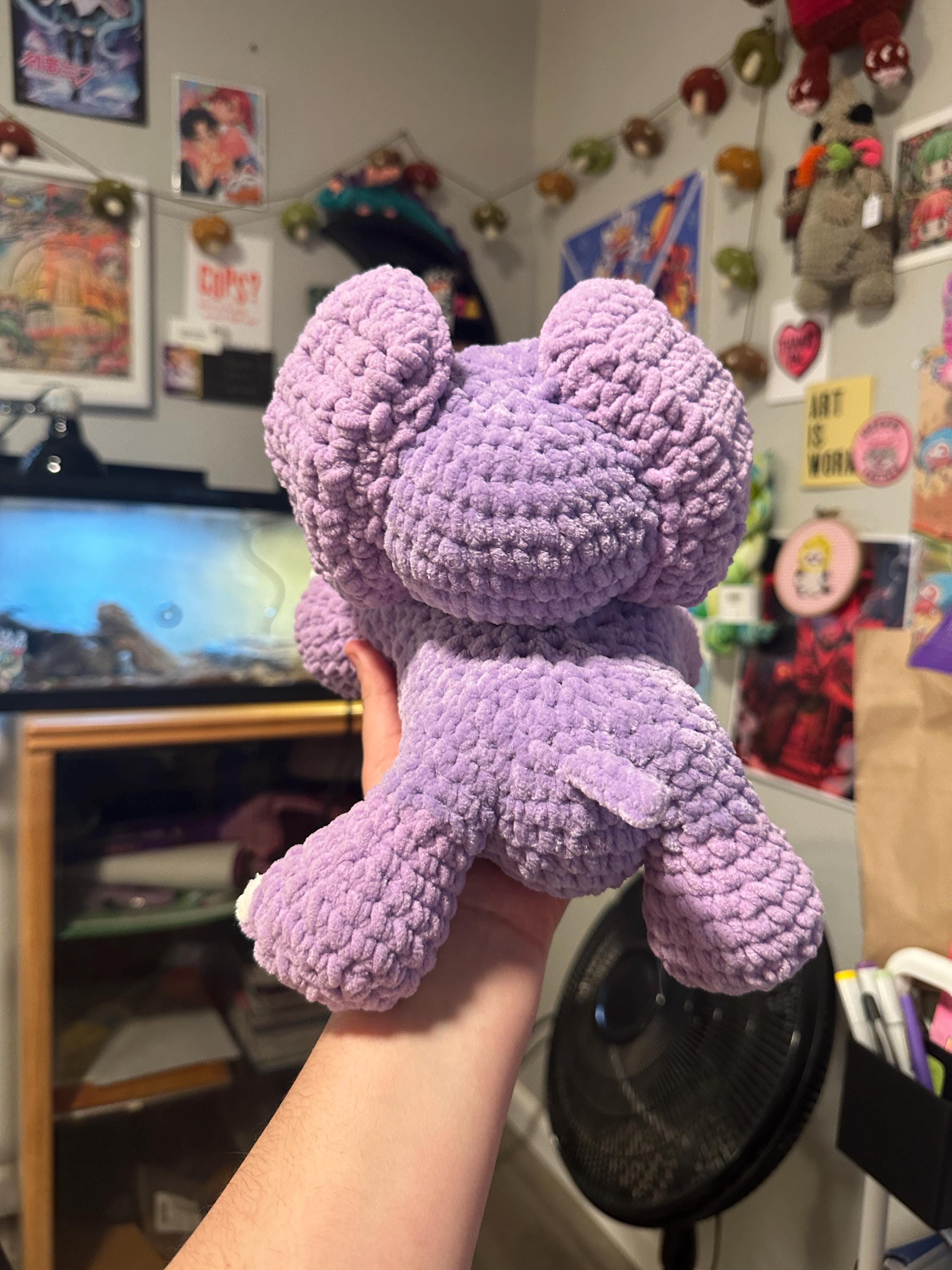 Pan Pride Elephant Crochet Plushie