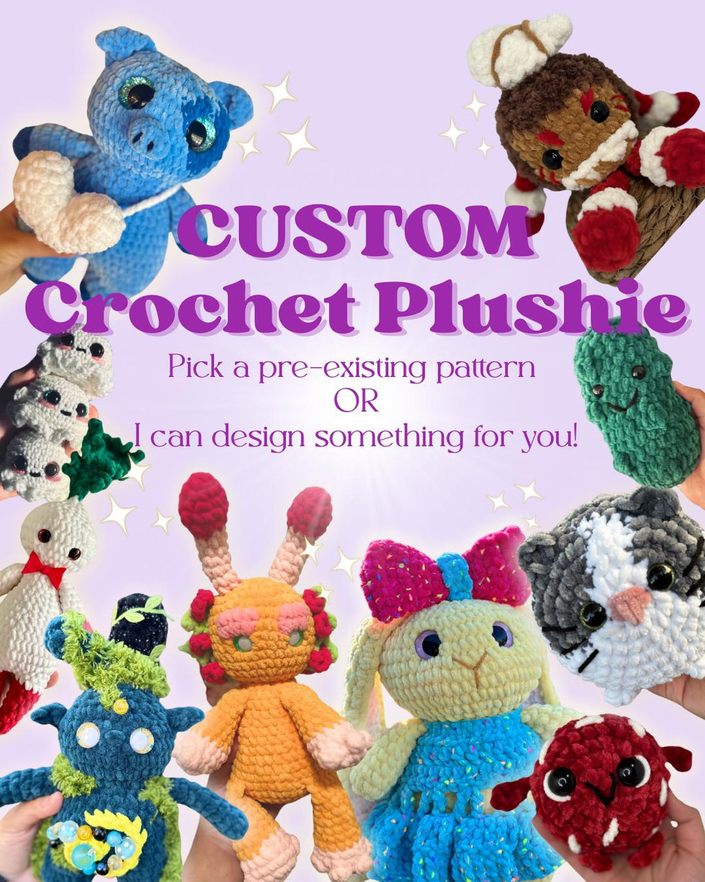 Custom Crochet Plushie - Made To Order