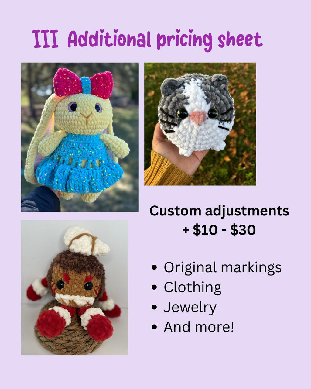 Custom Crochet Plushie - Made To Order