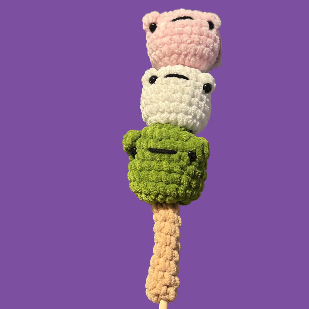 Frog Dango Crochet Plushie