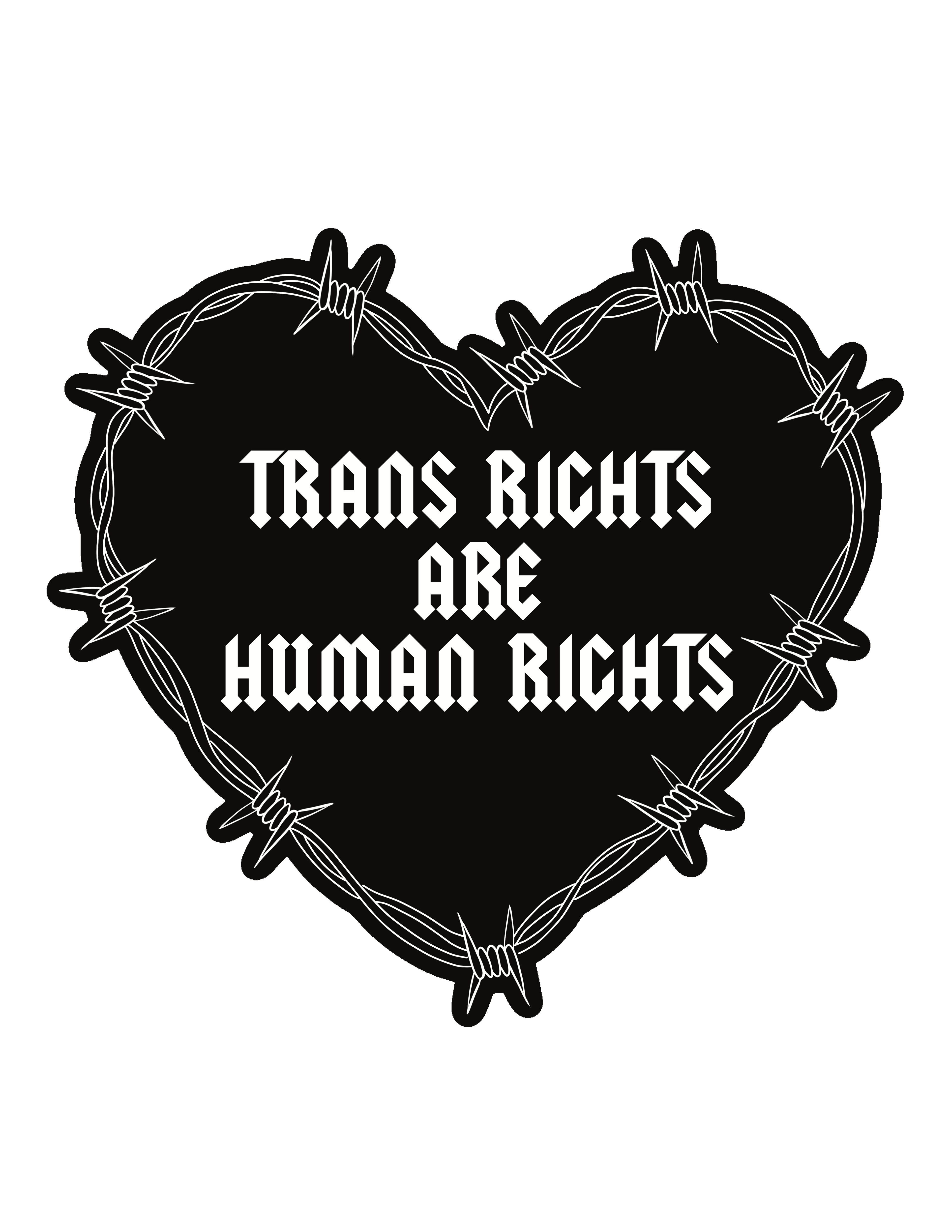 Trans right are human rights - Sticker