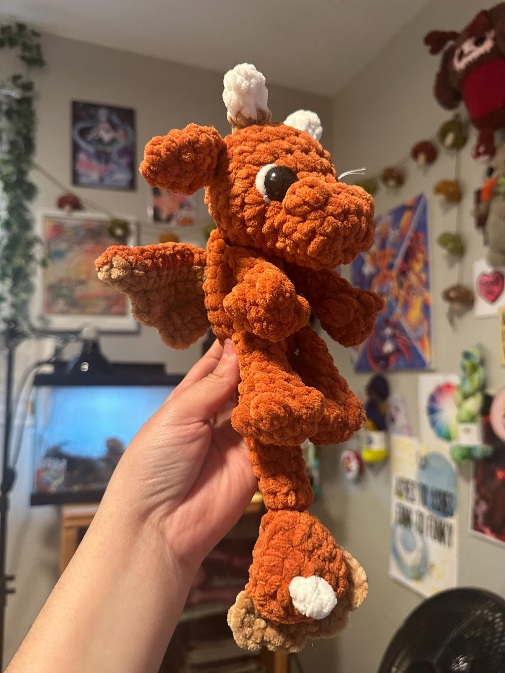 Pumpkin Pie Dragon Crochet Plushie